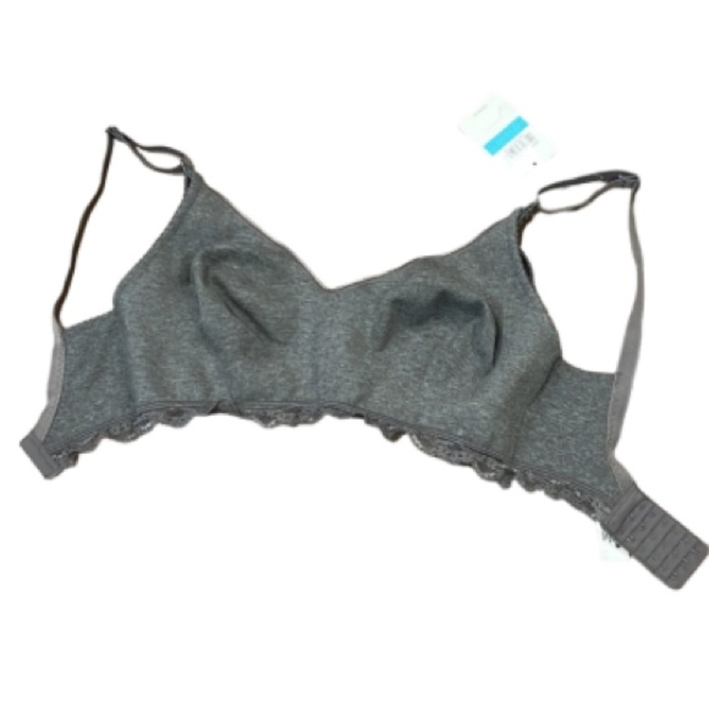 Gray Women's Wireless Nursing Bra/Bralette